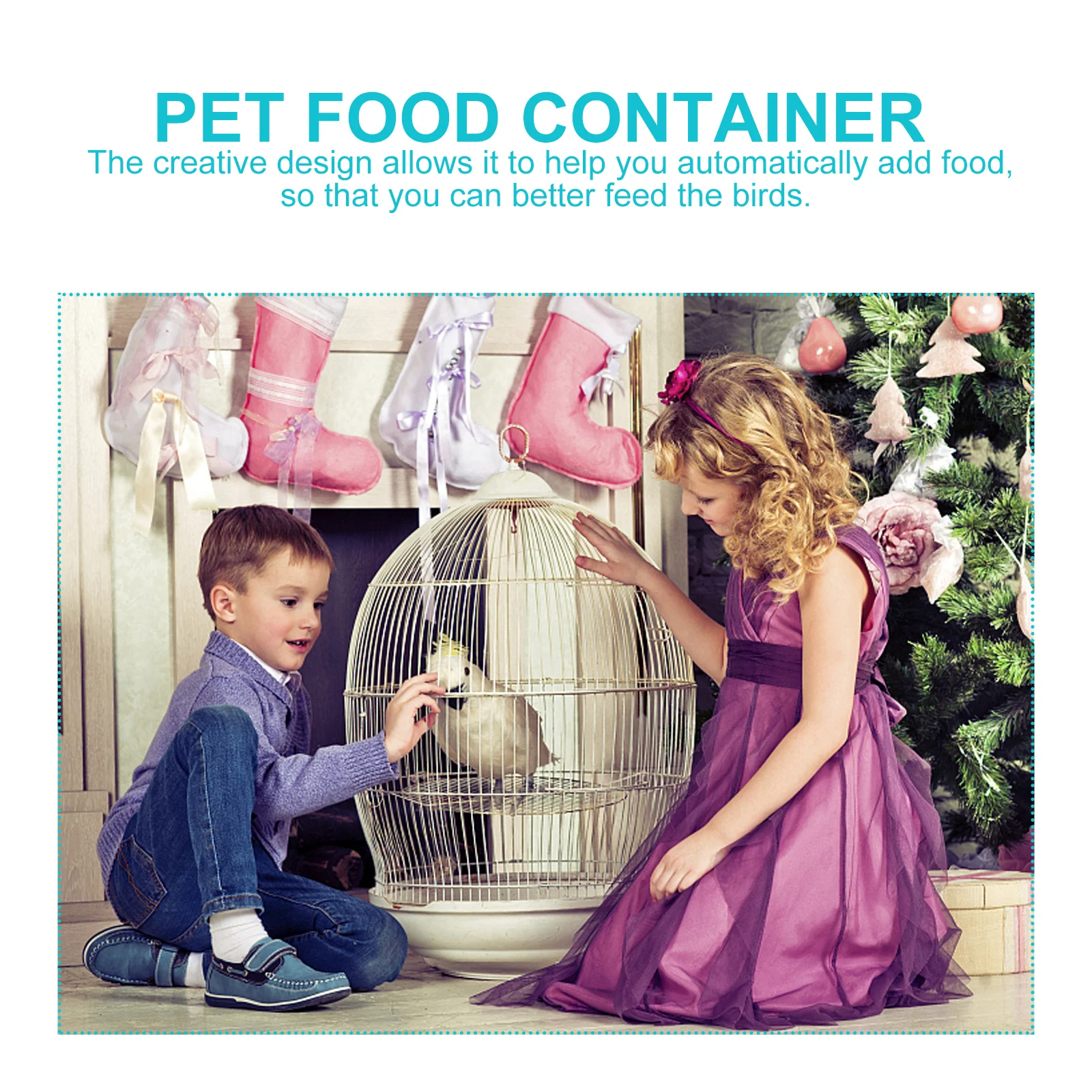 

Premium Automatic Bird Feeder Transparent Acrylic Construction Simple Operation Self Sliding Food Dispenser for Parakeet Parrot