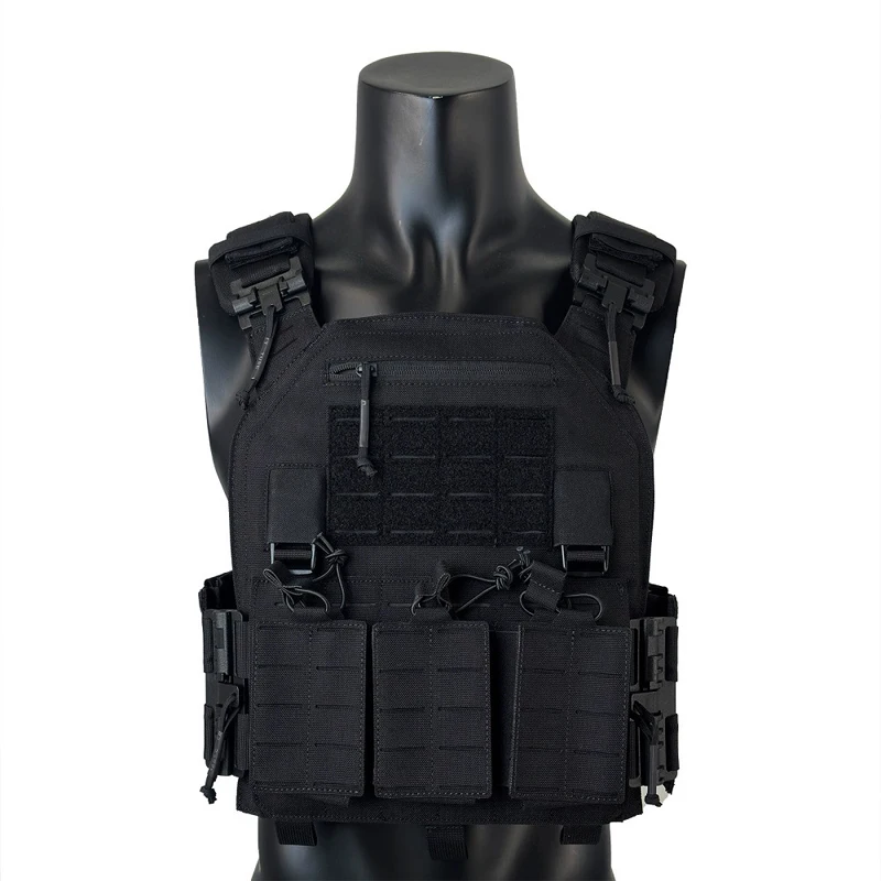 Wear-resistant Quick-Release Laser-Cut MOLLE System Outdoor Hunting Training Tactical Vest Made of Nylon Material