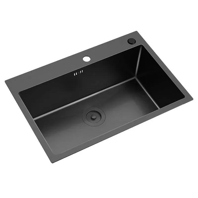 Large Single Kitchen Sink 304 Stainless Steel Nano Coating Undermount Basin for Dishwashing And Vegetable Washing
