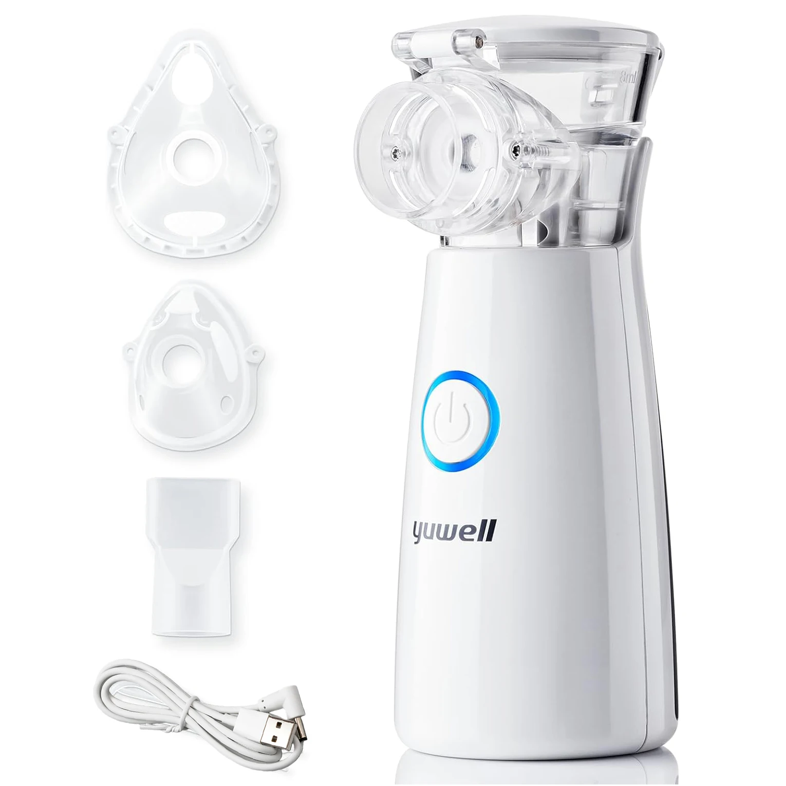 8 مللي كوب الأدوية وقناع الوجه ليوول يده المحمولة استنشاق البخاخات شبكة البخاخة للأطفال الكبار البخاخات #1