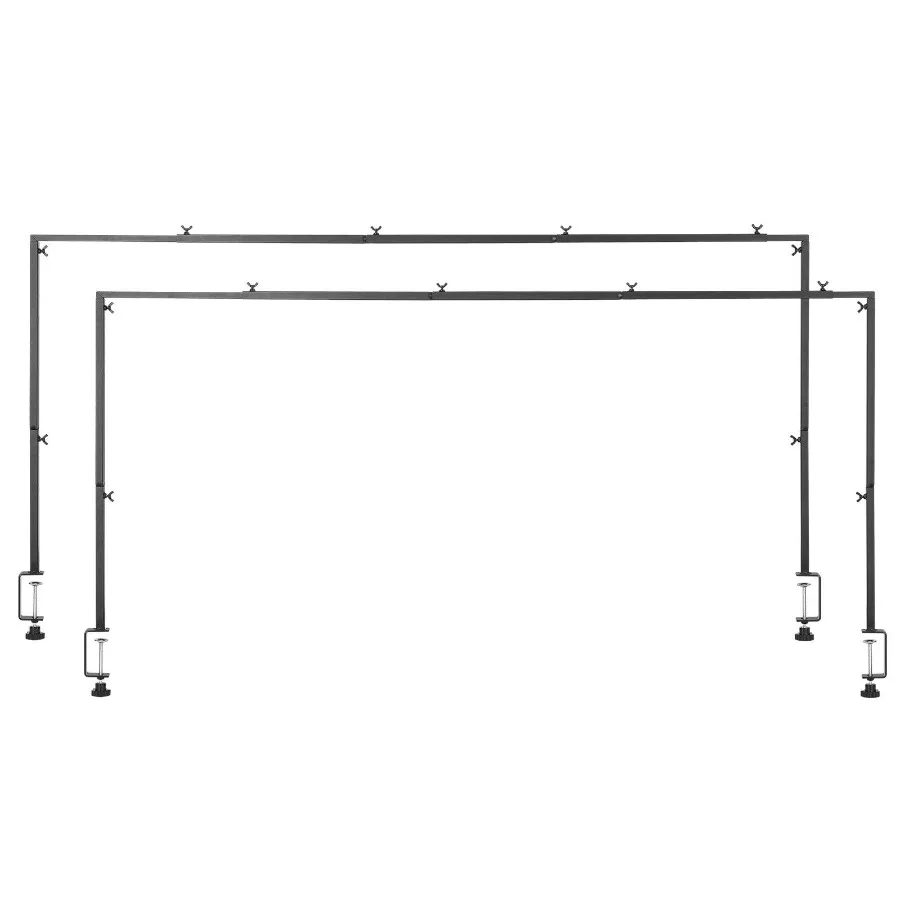 

2Pcs Over The Table Rod Stand Metal Arch Frame 2898 L Adjustable Clamp Dr