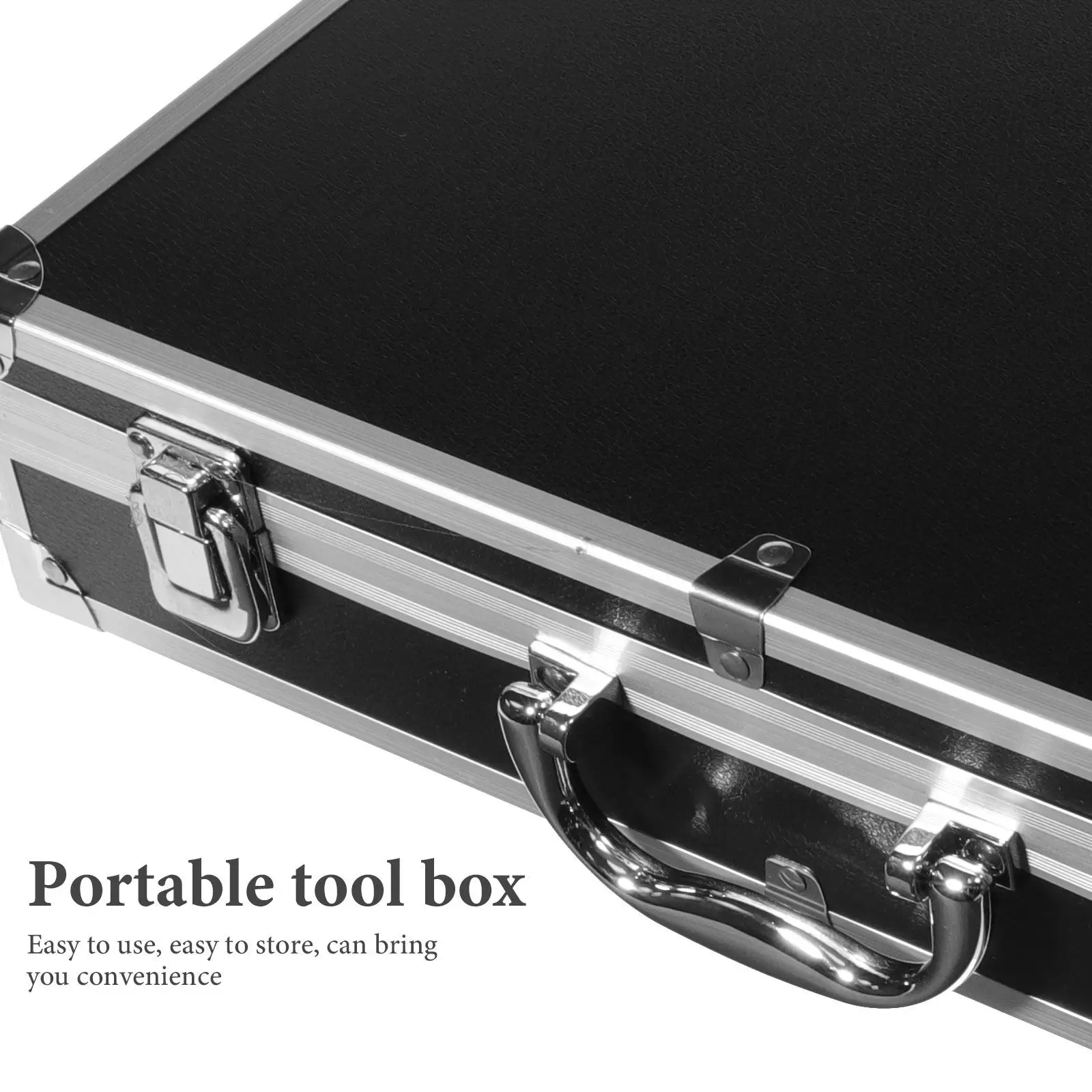 Portable Aluminum Alloy Shockproof Tool Box Password Organizer Large Capacity Metal Briefcase Travel Storage Case