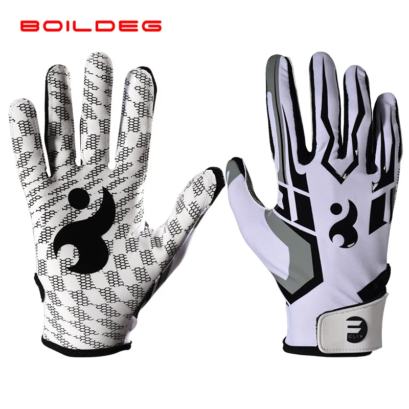 Football gloves for receivers, suitable for adults and children, breathable protective gear for baseball, football, softball, an
