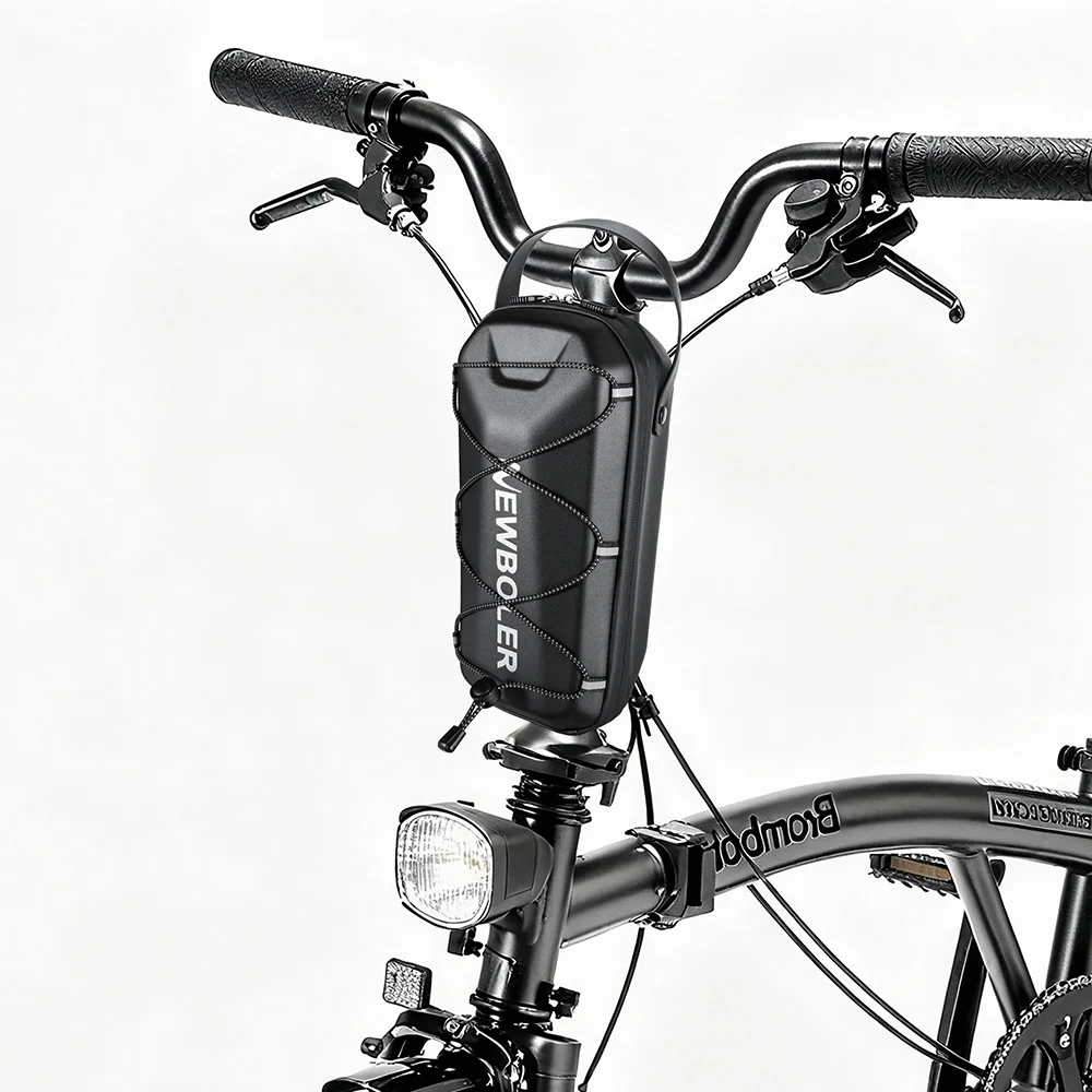 NEWBOLER Elektroroller-Fronttasche, Lenker, wasserabweisend, Schnellverschluss, 3 l/5 l, EVA, große Kapazität, Universal-Roller-Fronttasche – Detail 18