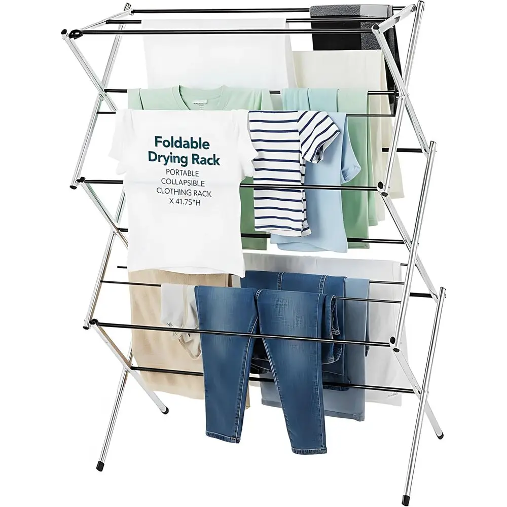 

Portable Collapsible Clothing Dryer Rack, Foldable Drying Rack for Clothes, Lingerie, Towels, Linens, Laundry Home Apartment Ess
