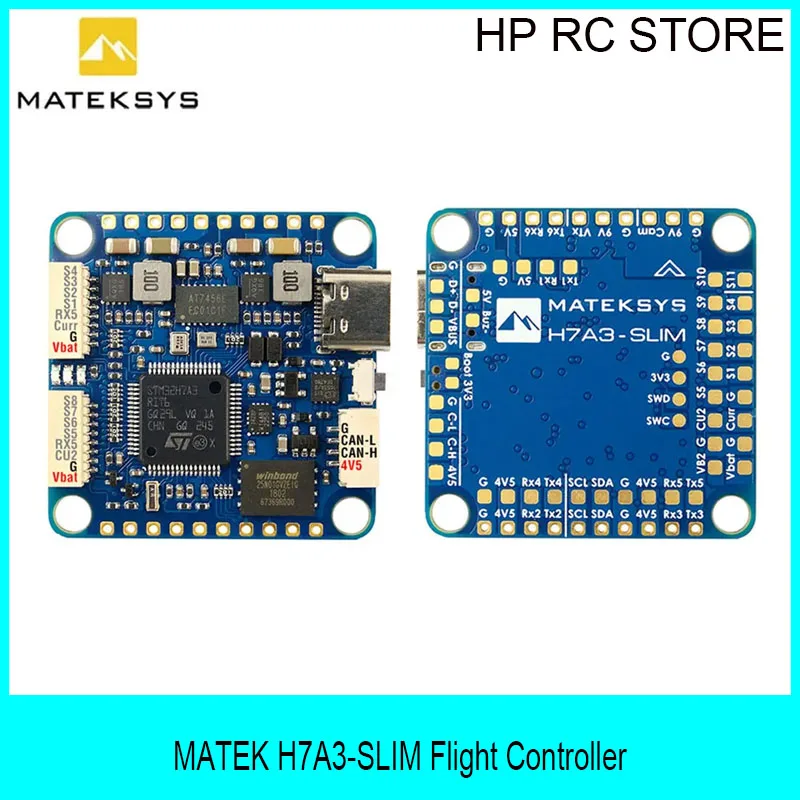 

Полетный контроллер Matek MATEKSYS H7A3-SLIM | Микроконтроллер STM32H7 со встроенным гироскопом ICM42688P | Поддержка 2-8S LiPo для FPV-дронов дальнего радиуса действия и гоночных квадрокоптеров