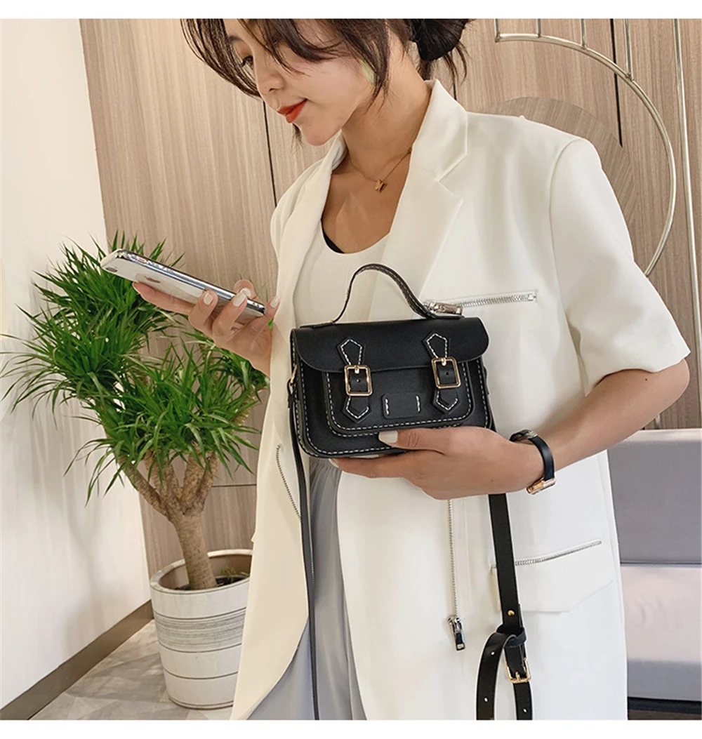 DIY Kit Handmade Bag Cambridge Style Hand Stitching Sewing Tools Handle Shoulder PU Leather Bag Accessories for Women