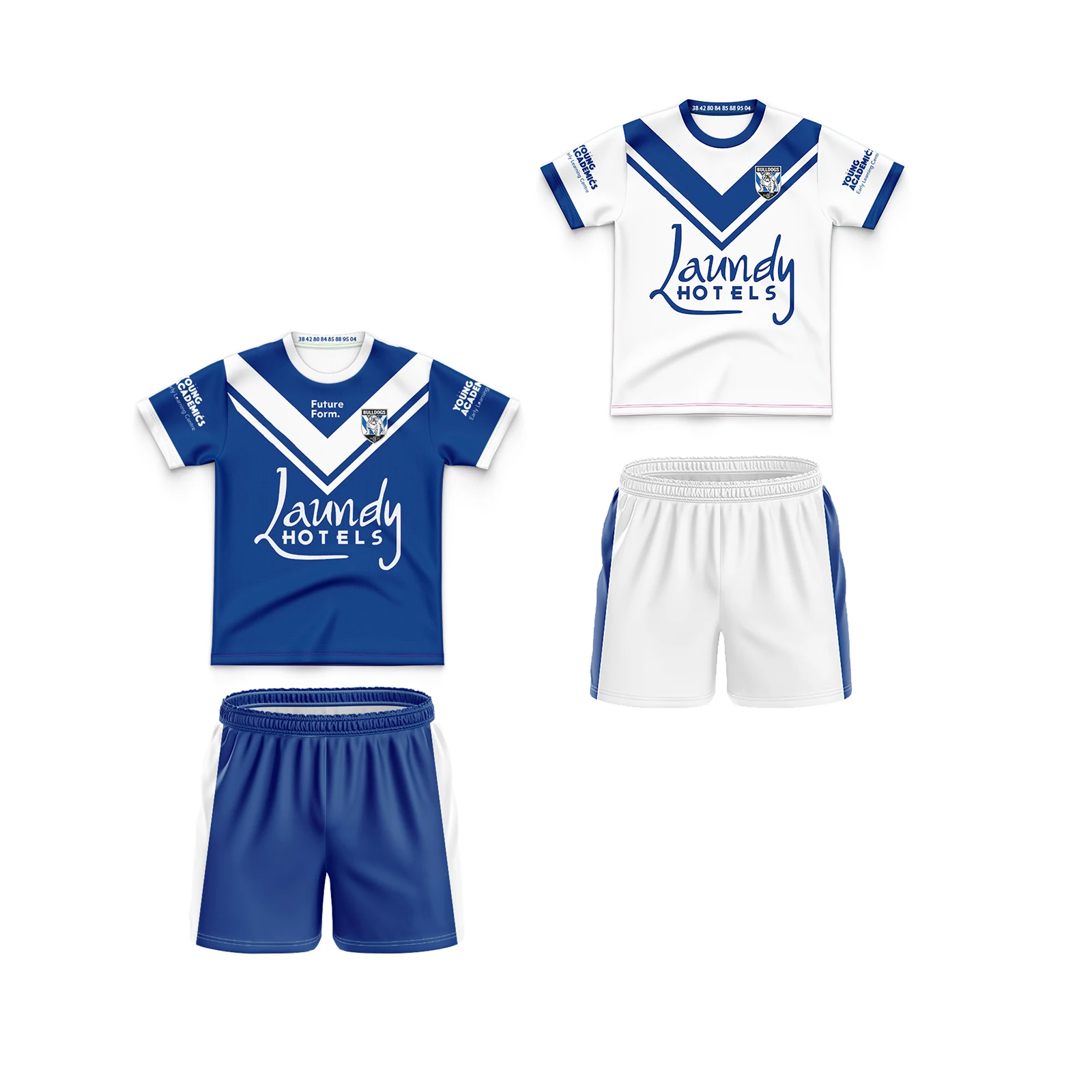 

2024 Bankstown Bulldogs Kid's sets Home/Away Rugby Jersey