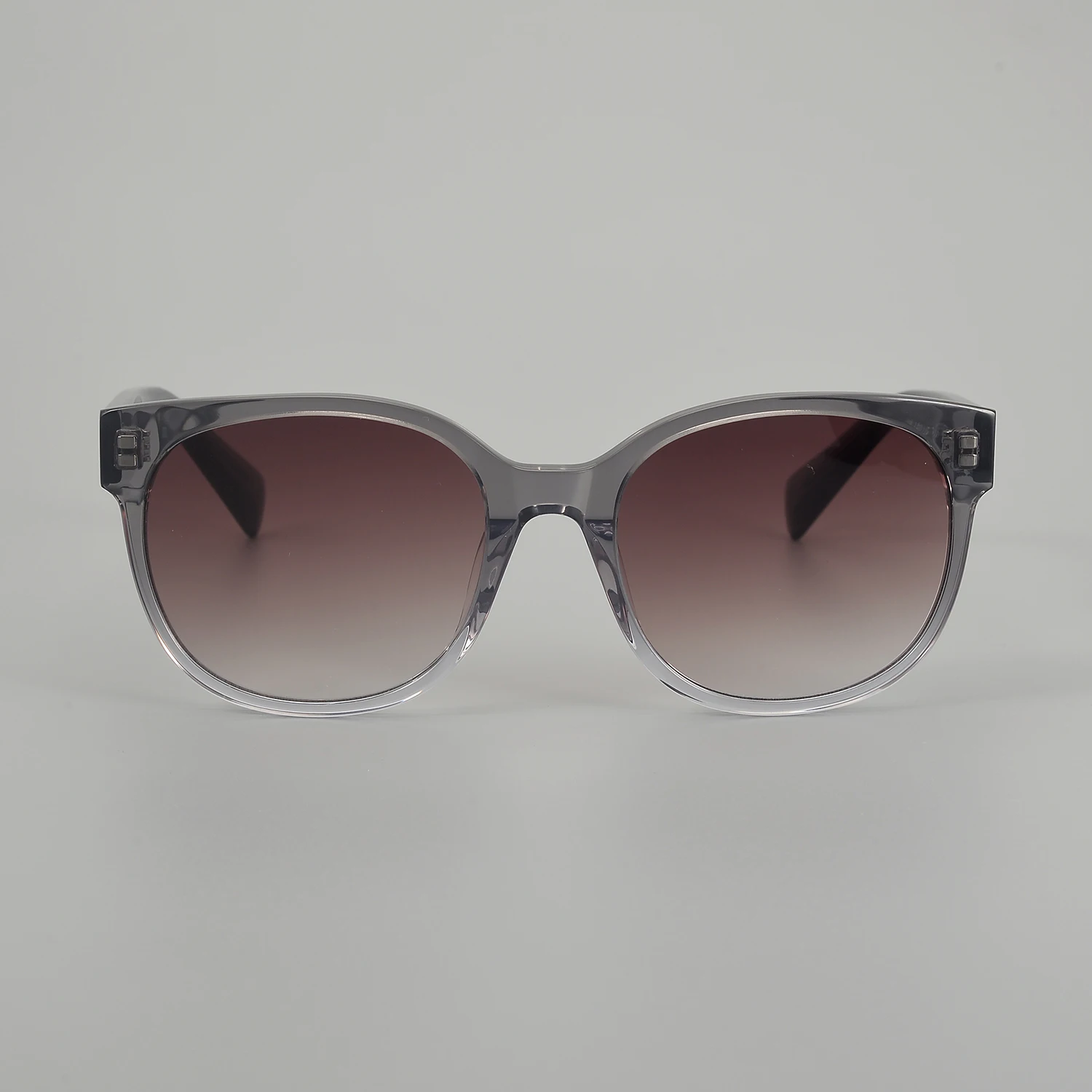 

Hot selling：2025 new high-end simple acetate fiber round sunglasses red solid men and women can be customized high quality durab