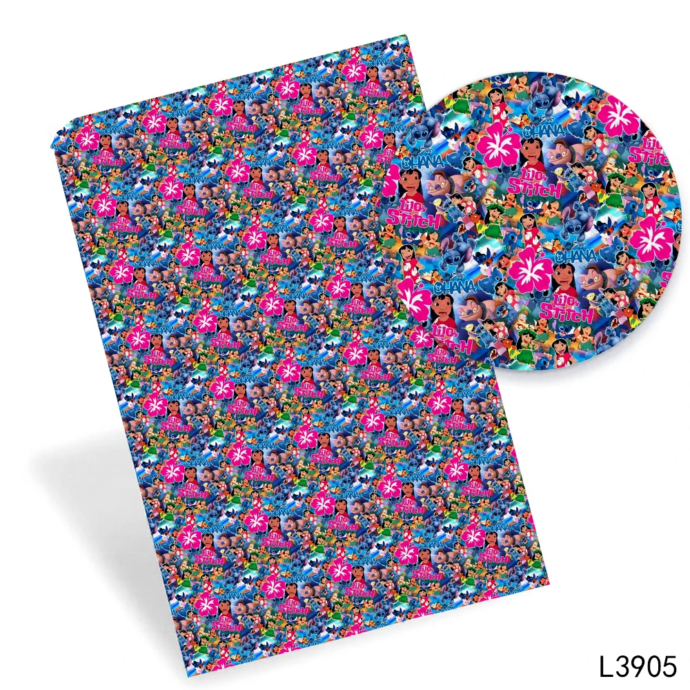 نسيج جلد صناعي من الميني غرزة كرتونية لأقواس الشعر ، مواد حرفية ذاتية الصنع ، الصيف ، 136 × 30 سم