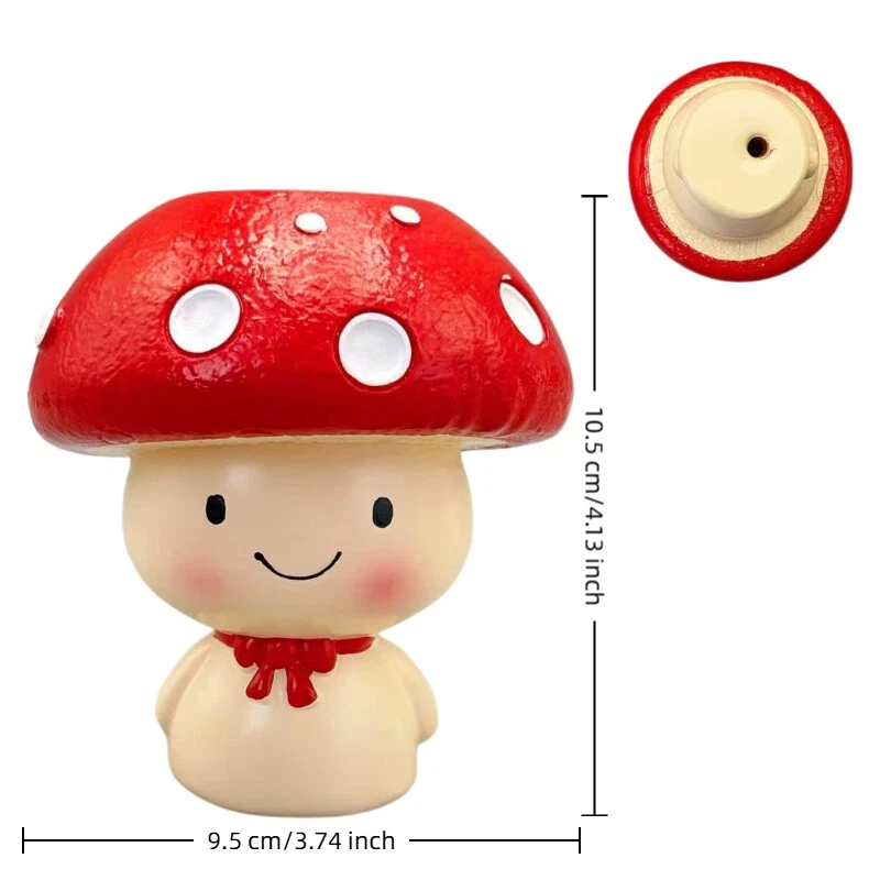 3 Pieces, Red Umbrella White Dot Mushroom Resin Statue Ornaments, Forest-Style Pastoral Desktop Decoration, Resin Crafts Mushroom-Shaped Display Pieces, Ideal Home Decor, Living Room Entryway Bedroom Decoration, Office Desk Stress-Relief Ornaments, Balcony Greenery Landscaping Props, Cafe Window Display Decoration, Valentine's Day Christmas Easter Thanksgiving Holiday Decorations, Suitable for All Occasions, Thoughtful Gifts, Waterproof, Shatter-Resistant, Easy to Clean, Durable Resin Crafts view 6