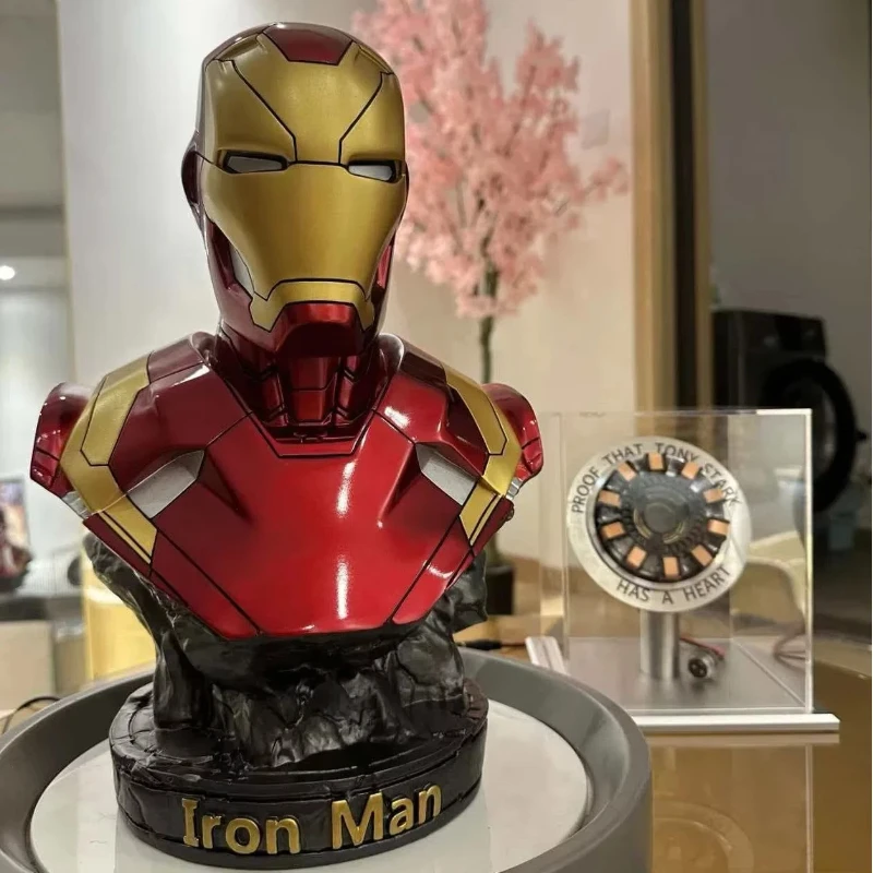

New Product In Stock Avengers Premium Edition 1-2 Iron Man Mk46 Half Body Resin Statue Model Collection Decoration Gift For Fans