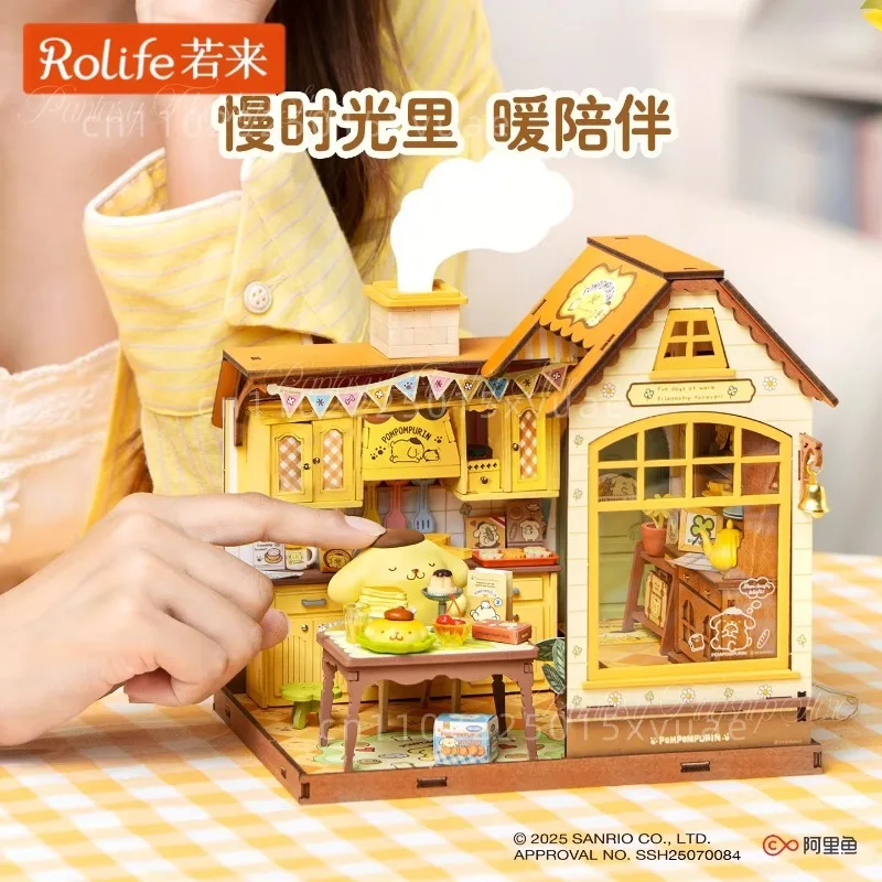 Rolife Sanrio Building Blocks Pompompurin Diy Miniature Breakfast