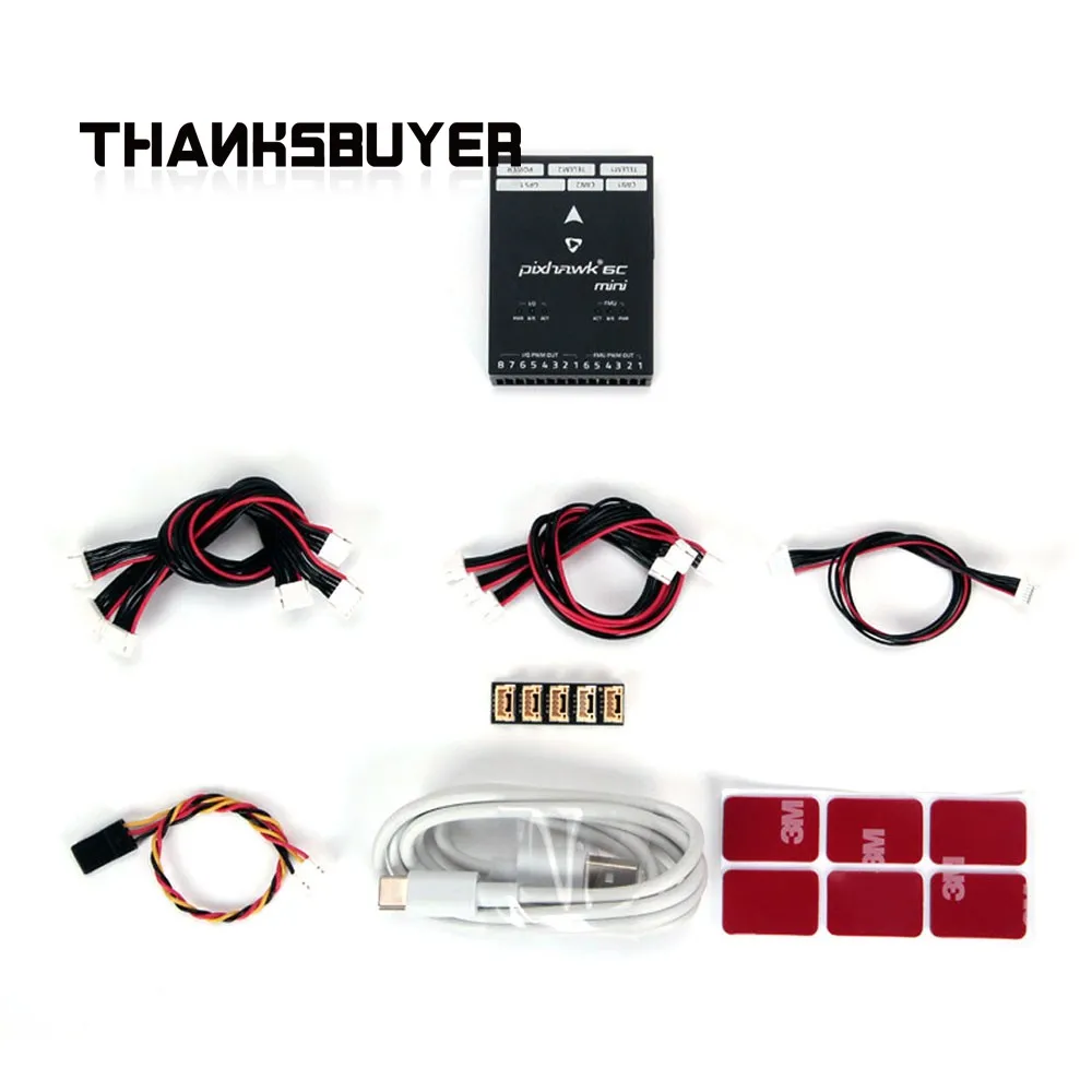 HolyBro-CONTROLADOR DE VUELO Pixhawk 6C Mini H743, con PM02 V3 12S/PM06, módulo de potencia M8N GPS para avión Multirotor RC, piezas de bricolaje