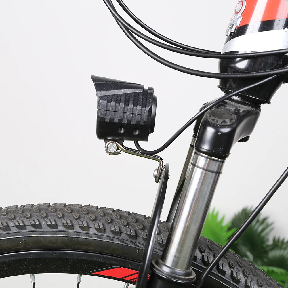 E-Bike Headlight Horn 2 In 1 Electric Scooter Front Light 9LED 18W 36V 48V 60V Bicycle Safety Flashlight Switch Night Cycling view 5