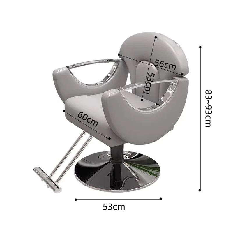 Deluxe Hydraulic Chair Modern Professional Use Stylish Beauty Hair Cutting Stable Salon Furniture Silla De Barbería