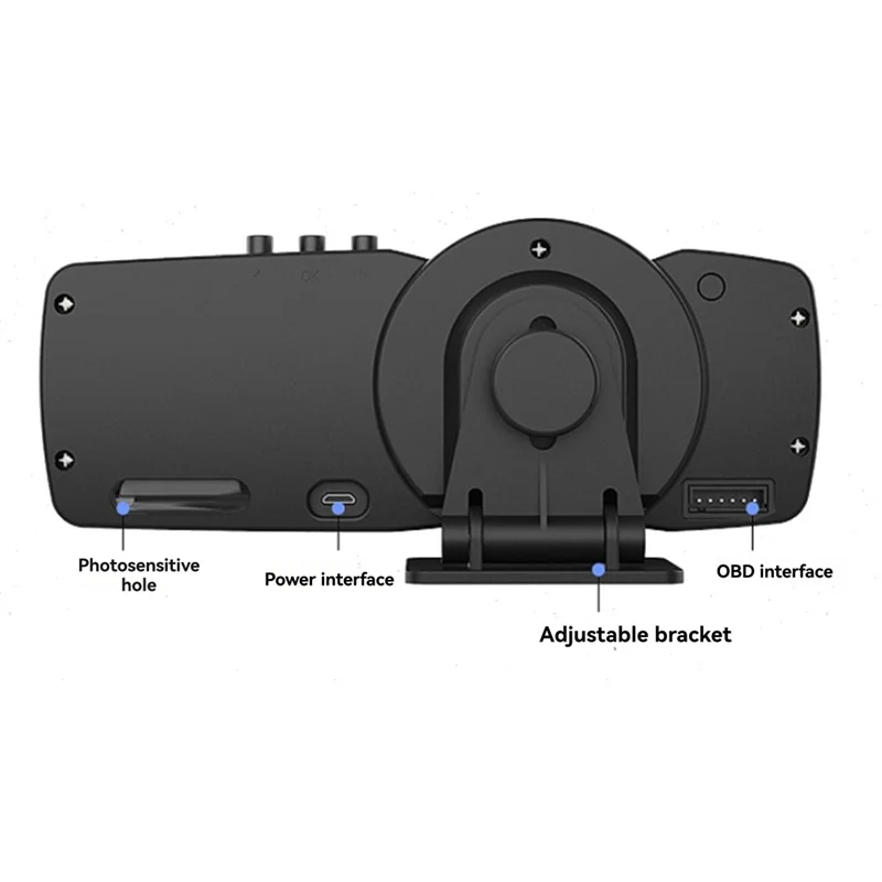 A600 سيارة HUD متعددة الوظائف رئيس يصل عرض Obd + GPS الذكية عداد السرعة نظام إنذار مقياس السيارة