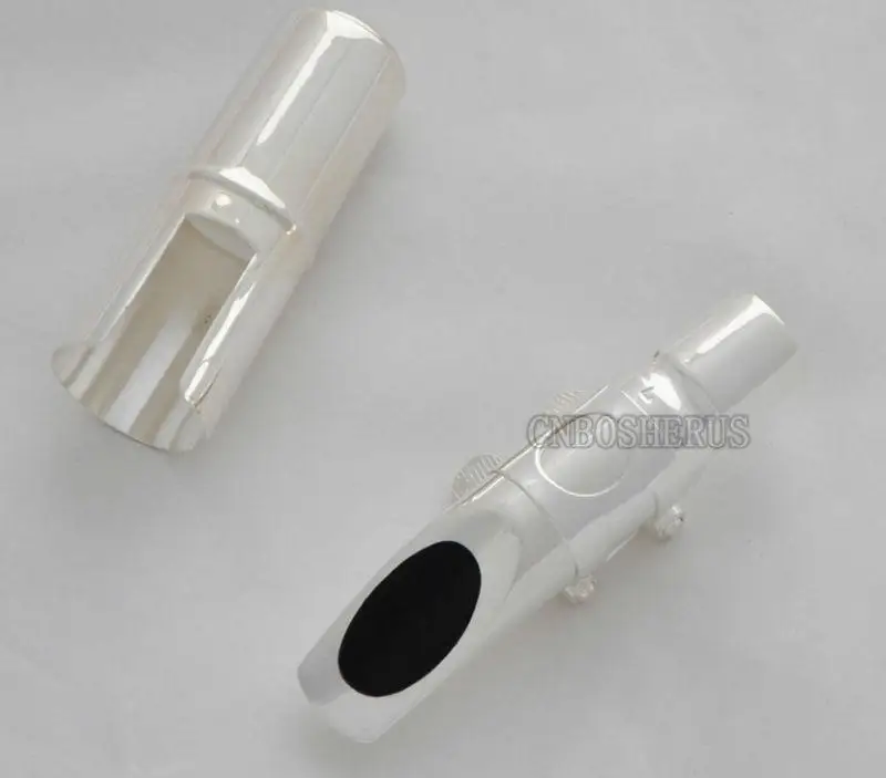 

Top Jazz Metal Mouthpiece For Alto Saxophone Sax Silver plated MPC Size 5-12