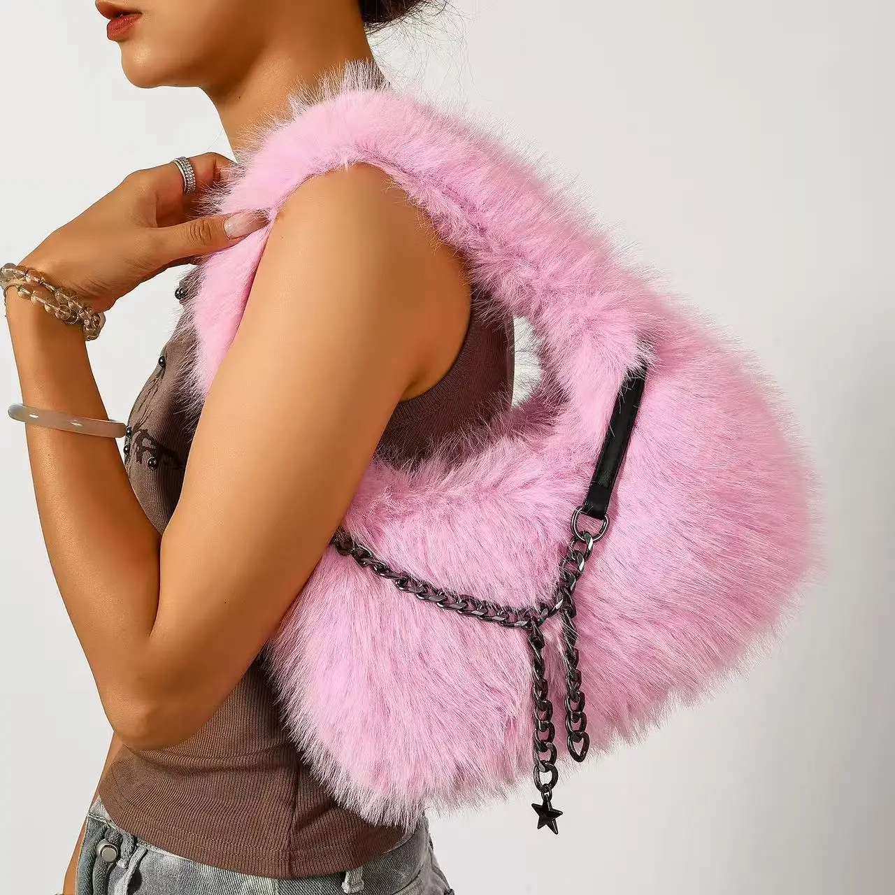 2026-nova-bolsa-de-ombro-e-mao-de-pelucia-para-meninas-com-corrente-de-estrelas-bolsa-de-pele-sintetica-de-raposa-bolsa-de-grande-capacidade-para-mulheres-colecao-outono-inverno