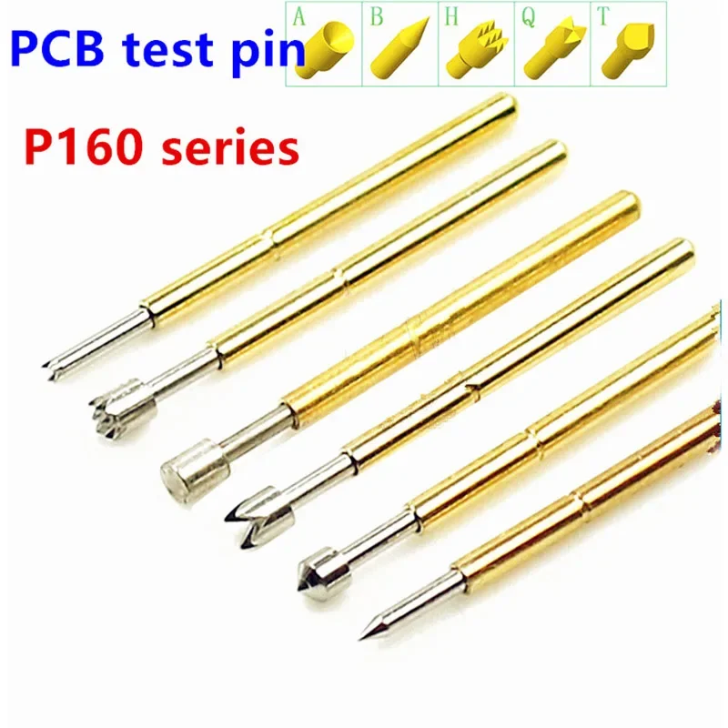 

20PCS/Bag P160 Series Brass Spring Test Probe Outer Diameter 1.36mm Length 24.5mm PCB Pogo Pin