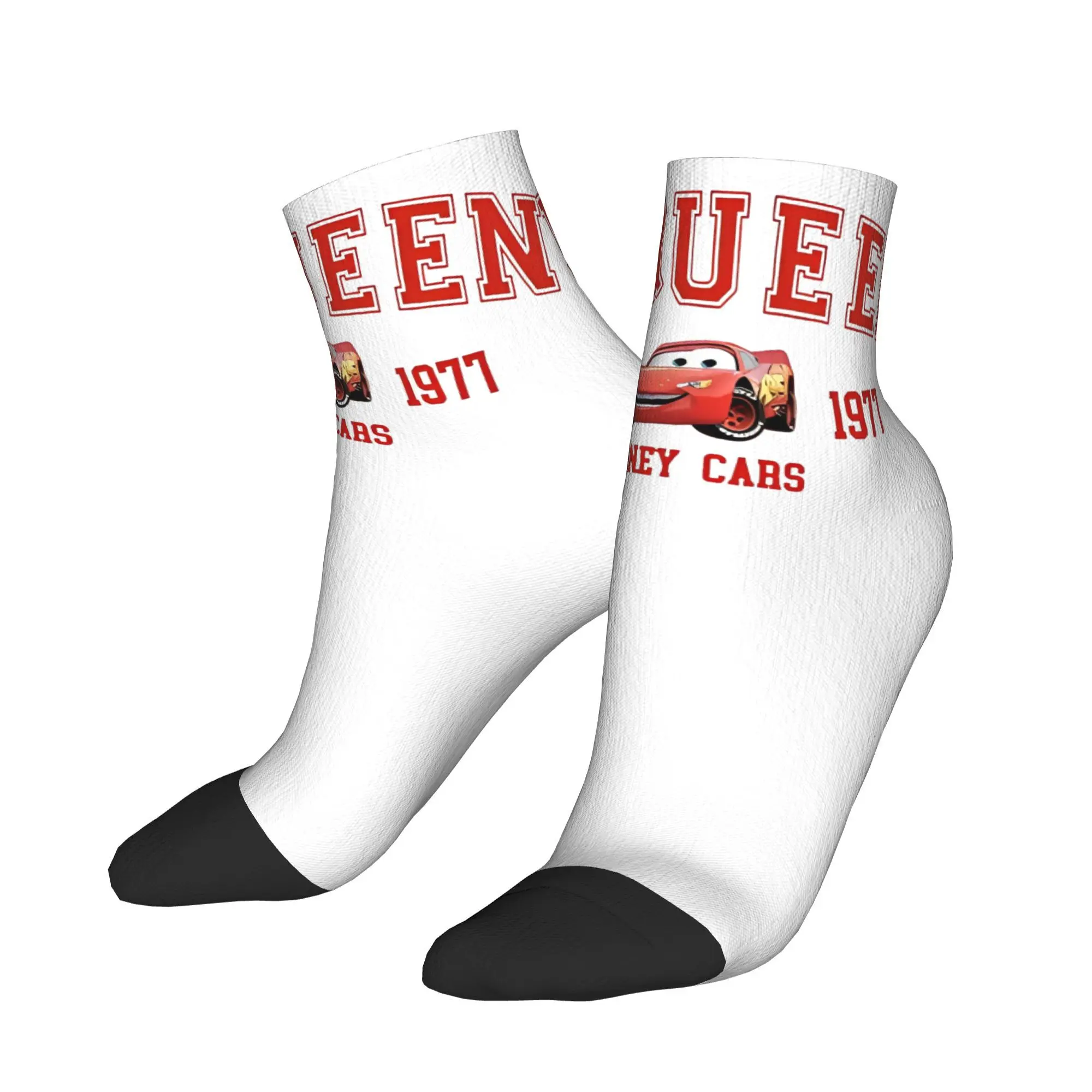 

Couple Casual Socks Lightning Car Mcqueen Anti Bacterial Quality Sock Four Seasons Socks Funny Running Socks