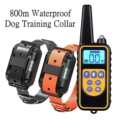 Collar de entrenamiento remoto para perros, Collar impermeable para corteza de perro, mascota con Control eléctrico, dispositivo antiladridos recargable, perros de todos los tamaños