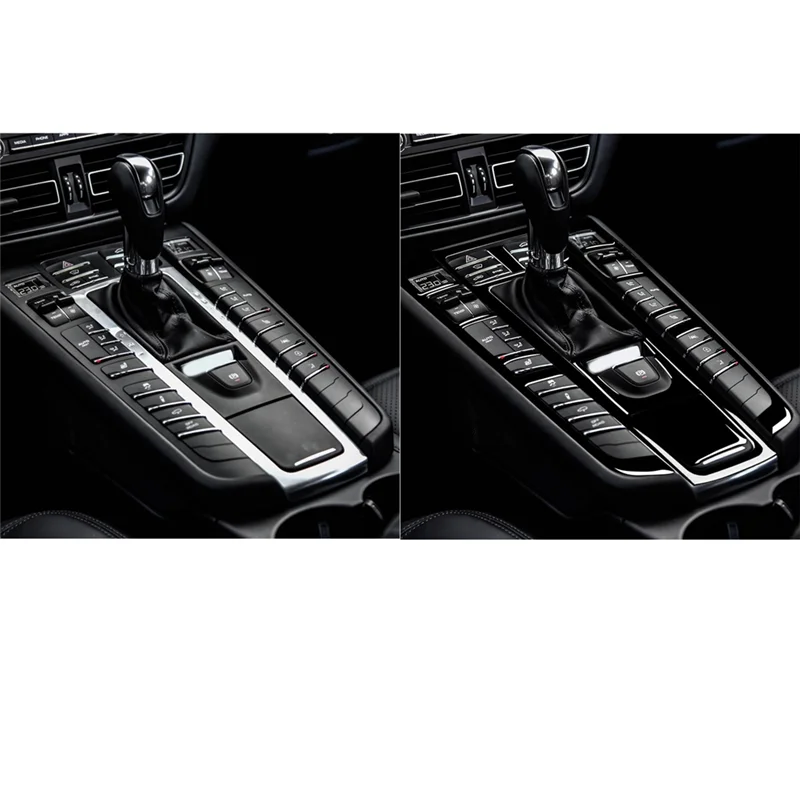 Aksesori Pengganti 3 Buah T-Top-Rated untuk Porsche Macan 2014-2021 Aksesori Mobil Set Panel Persneling Interior Stik Dekoratif