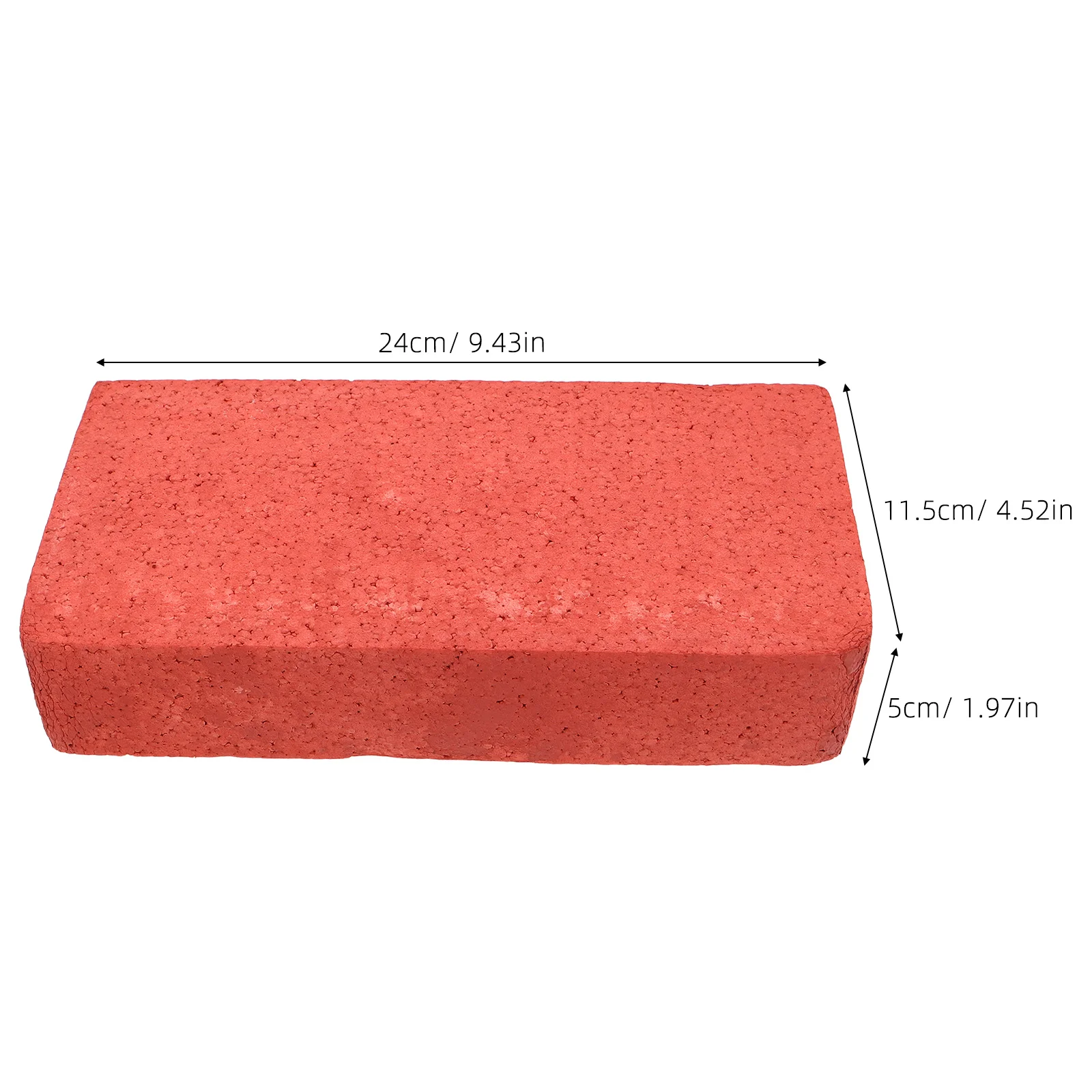6Pcs Movie Props Brick Lightweight Foam Simulation Blocks Red Miniature Artificial Brick for Stage Performance Film Magician