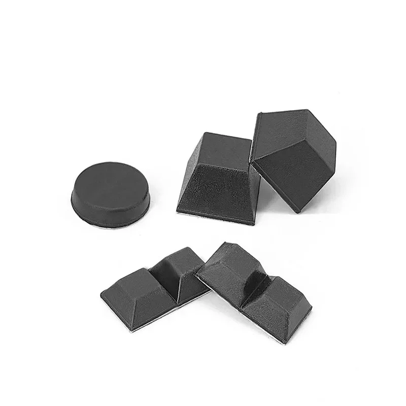 3-100Pcs Black Self Adhesive Rubber Anti Vibration Pads Speaker Shock Absorber Furniture Feet Protector Non Slip Mat Protector image 3