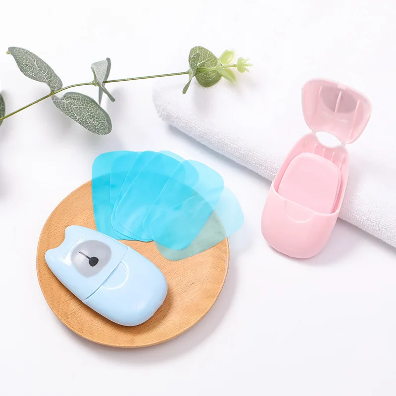 Travel Soap Paper Pull Type Mini Disposable Soap Paper Bathroom Accessories Soap Paper Flakes Portable Paper Slice