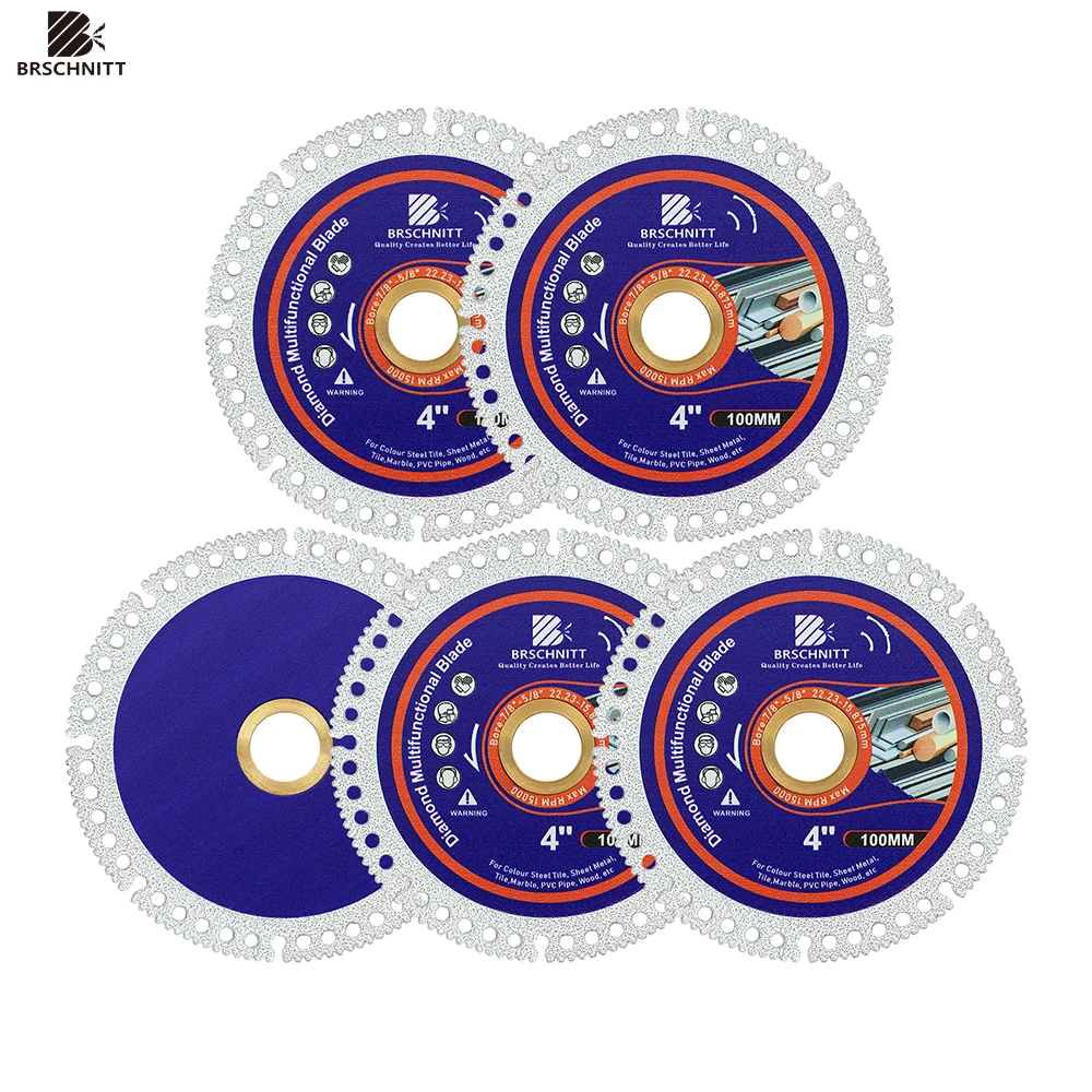 

Ultra-Thin Cutting Disc Mental Cutter 100mm Serrated Multifunctional Saw Blade Cutting Colour Steel Tile Metal Ceramic Marble