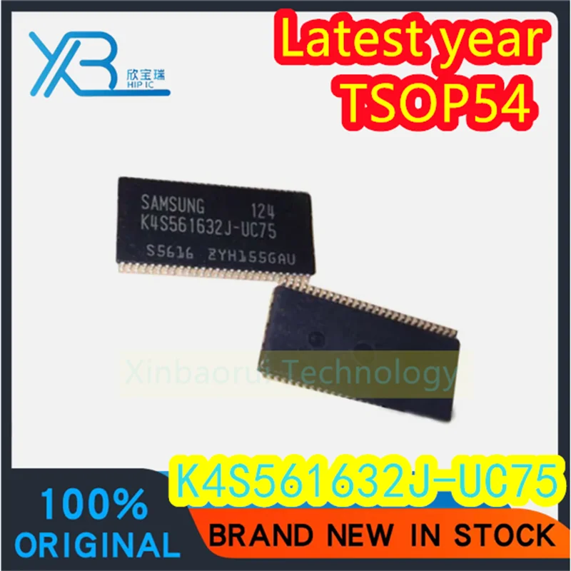 

(4/20pieces) K4S561632J-UC75 K4S561632J TSOP54 memory storage IC chip 100% new original electronics spot