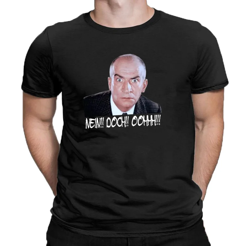 T-shirt TV CULT Classic MOVIE en noir, Louis De Funes, neuf Mais! Ohhh! T-shirt graphique surdimensionné pour hommes, vê