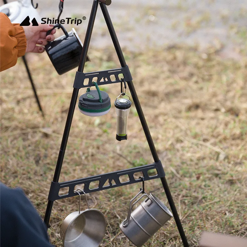 

Shine Trip Outdoor2026 Camping Triangle Shelf Side Buckle Multifunctional Tableware Rack Stability Buckle