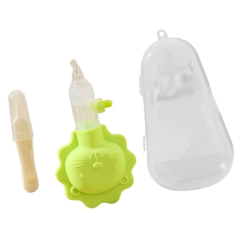 

J15U Удобное устройство для прочистки носа для малышей с ручным ящиком для хранения Мягкое всасывание, простой чистый детский