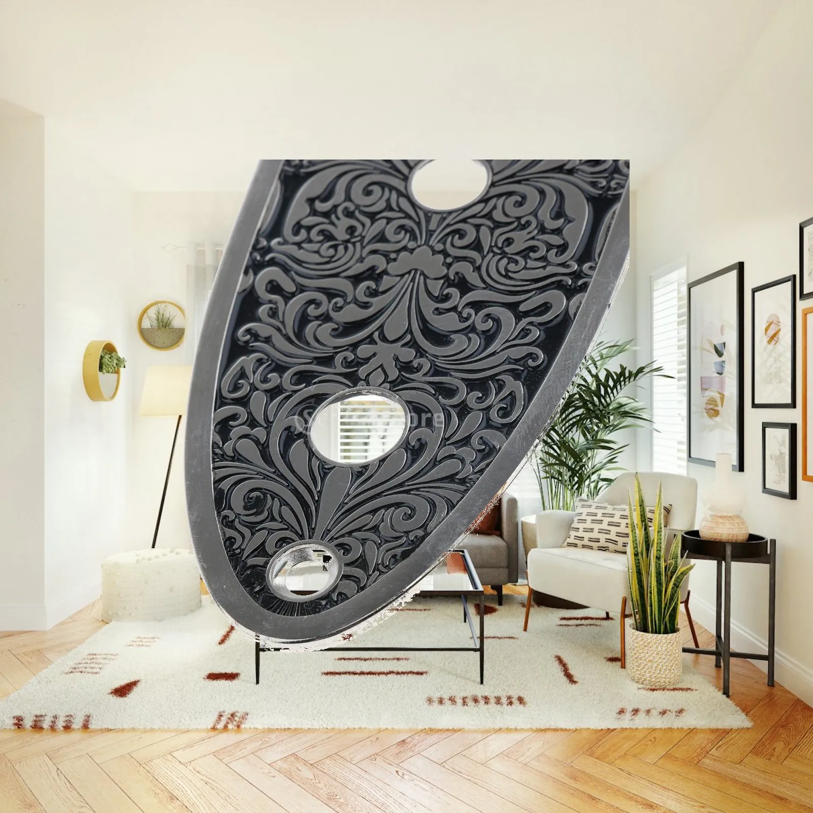 Musical Instrument Bass - Replacement Bass Control Plate Alloy 4