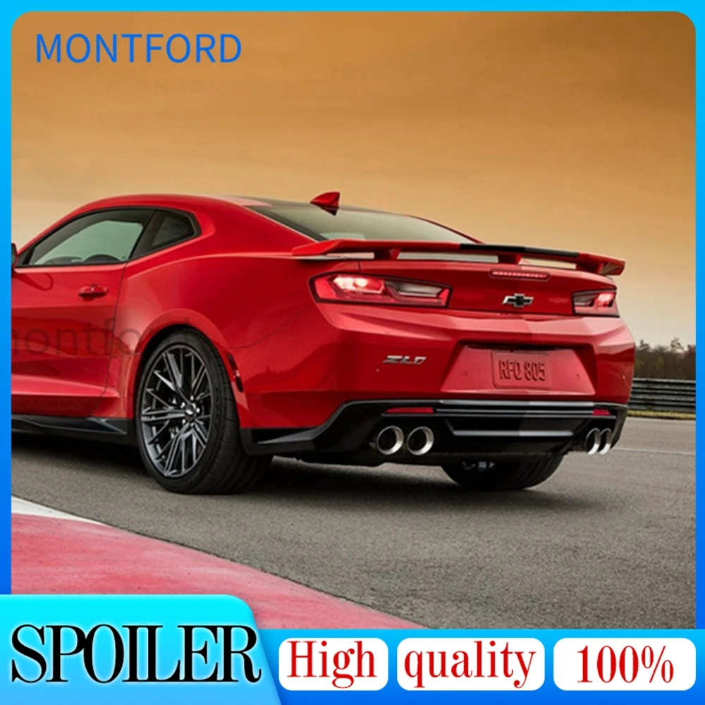 

SHCHCG Car Accessories High Quality Carbon Fiber Rear Trunk Lip Spoiler Wing Decoration Fit For Chevrolet Camaro 2016 2017 2018