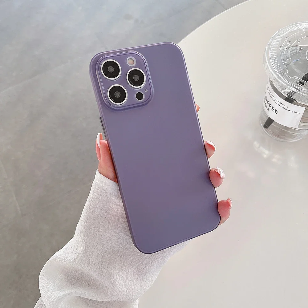 جراب هاتف رفيع للغاية لهاتف آيفون ، نحيف غير لامع ، غطاء خلفي من البولي يورثين الحراري الناعم ، آيفون 16 ، 15 ، 14 ، 13 ، 12 ميني ، 11 برو ، XS ماكس ، XR ، X ، 8 ، 7 Plus ، SE ، من من من