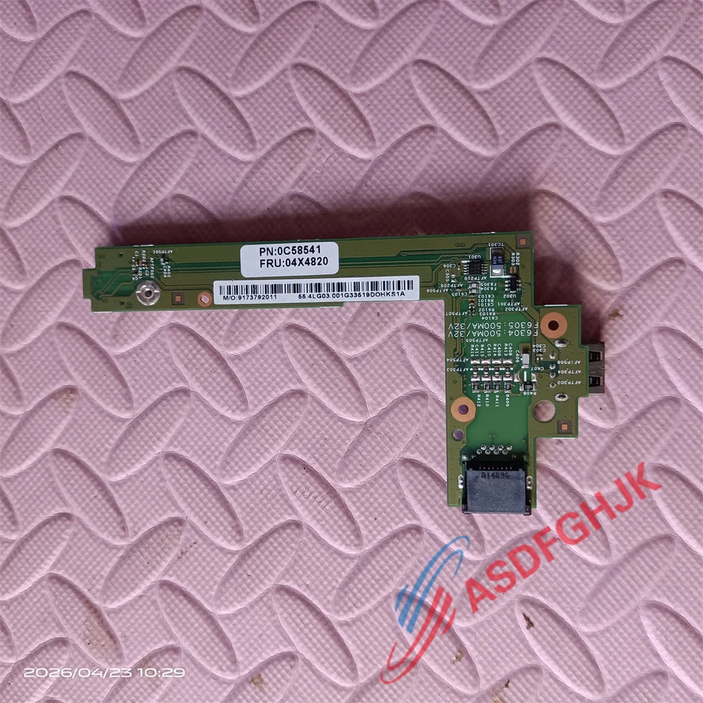 For Lenovo Thinkpad L440 USB interface network interface board card reader board audio board 04X4820 4X4820 test OK 12864-1