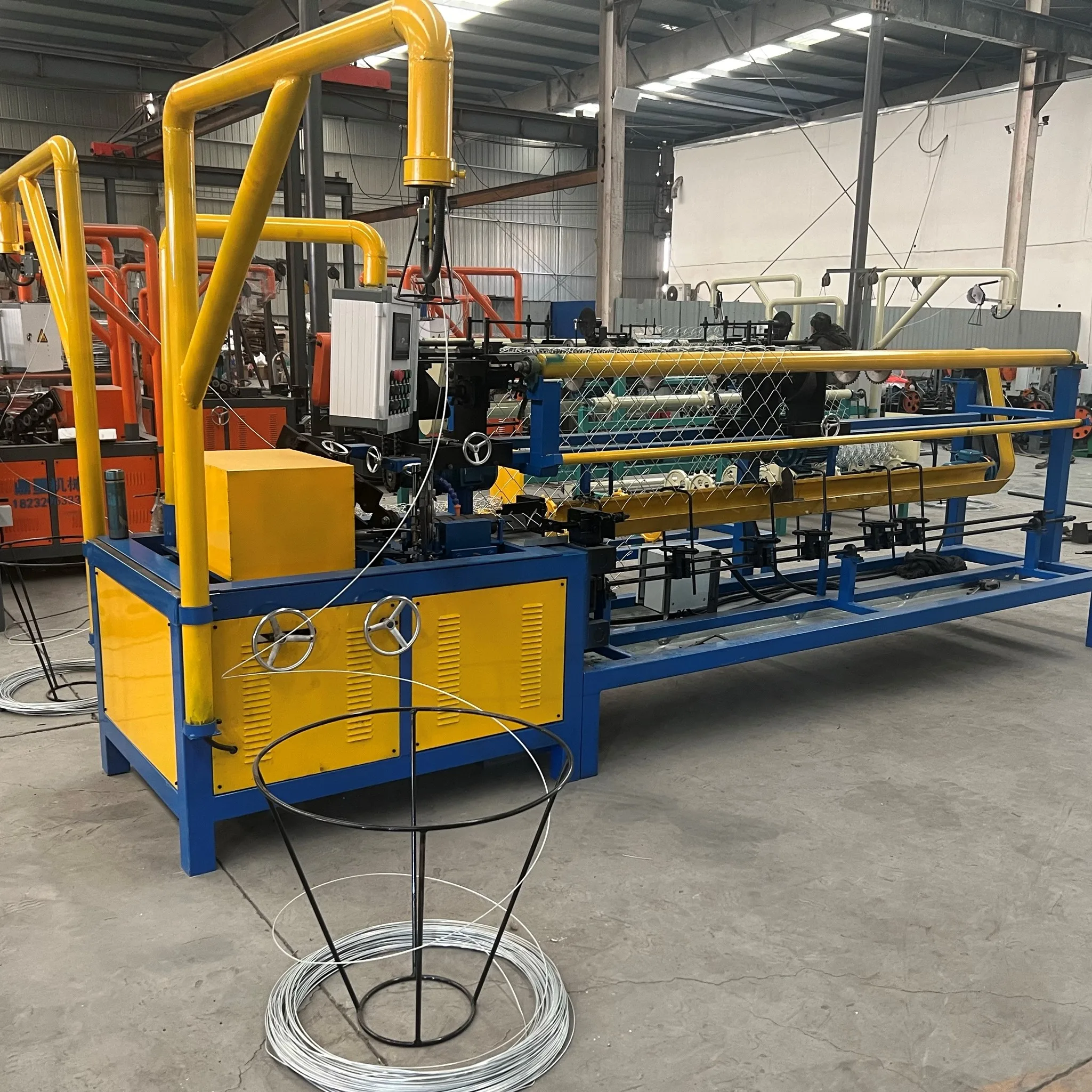 High Quality Fully Automatic Chain Link Mesh Fence Making Machine Customized