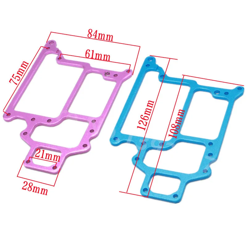 HSP 188065 108065 02069 Upgrade Parts For 1/10 RC Car Spare Parts Aluminum Radio Tray Off Road Monster Truck 94188