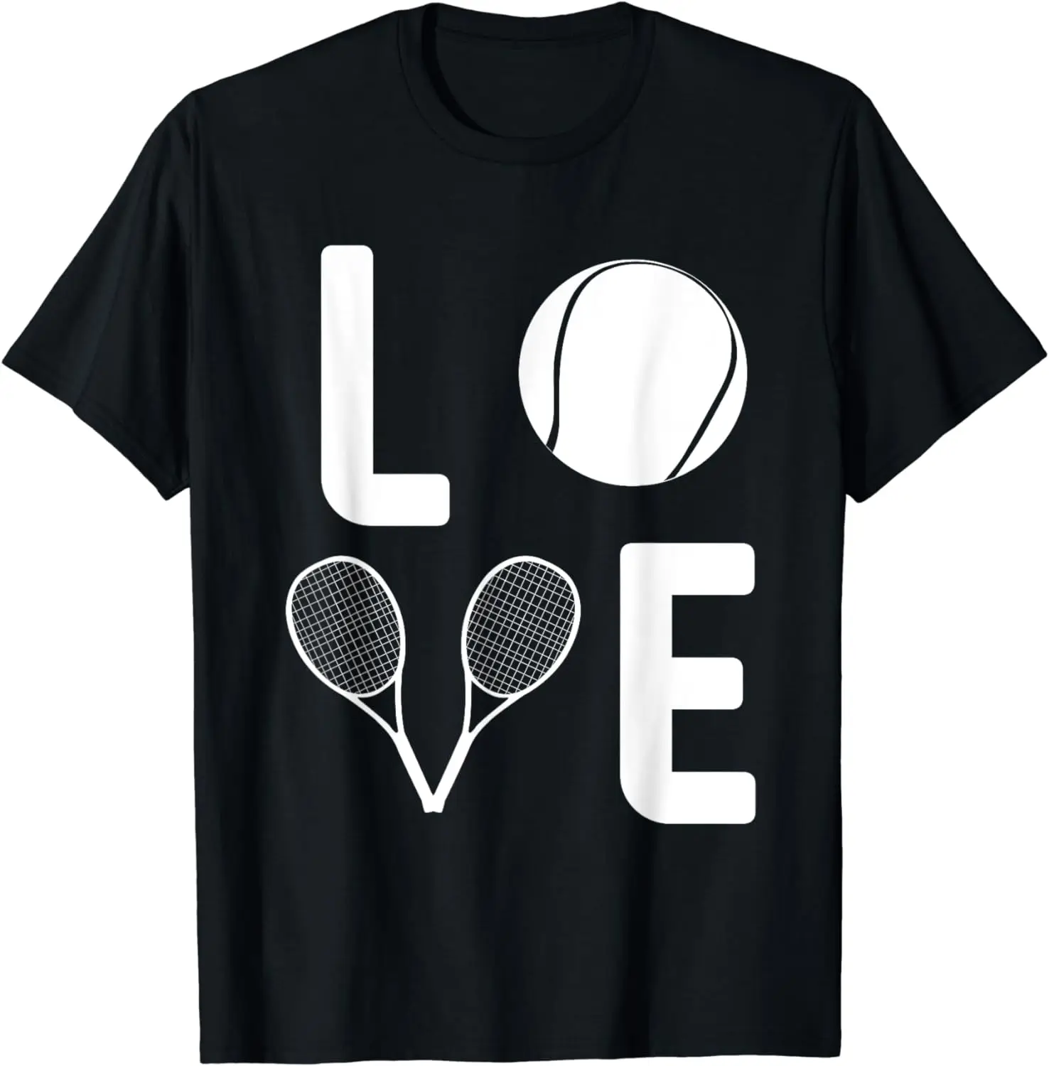 Love Tennis Ball Racket Player Game Enthusiast Team Outfit T-Shirt  Graphic T Shirts Men Clothing Tops Streetwear Camisas