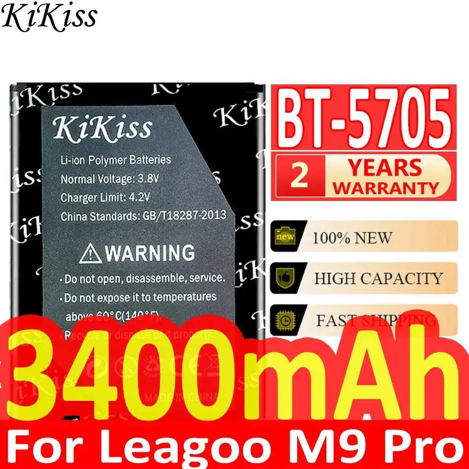 

BT-5705 Mobile Phone Battery For Leagoo M9 Pro High-Efficiency 3400Mah