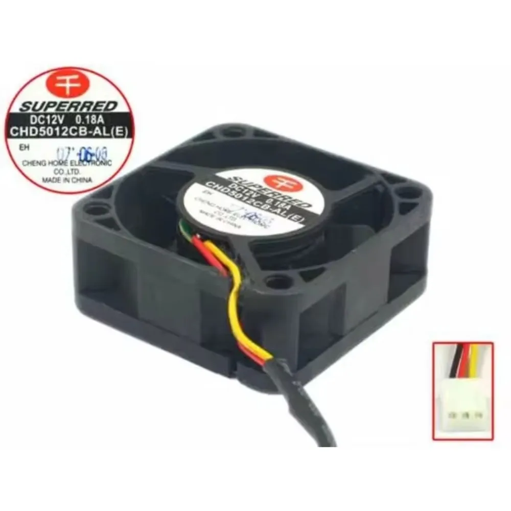 

SUPEREED CHD5012CB-AL DC 12V 0.18A 50x50x20mm Server Cooling Fan