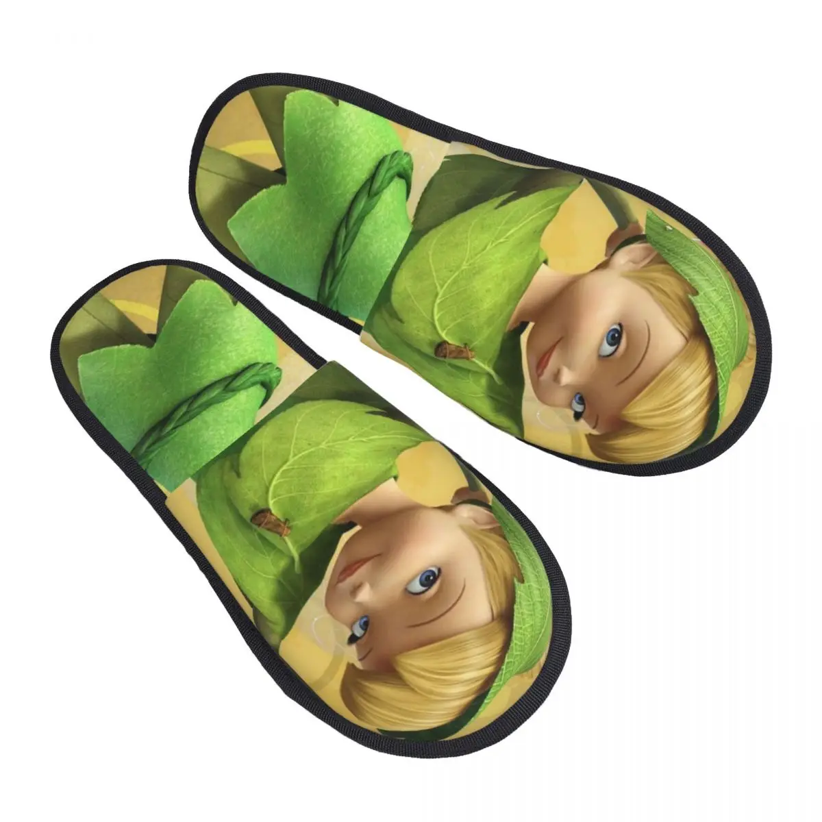 

Женские домашние тапочки с эффектом памяти Custom Tinker Bell Cartoon Comfort Scuff, для отелей