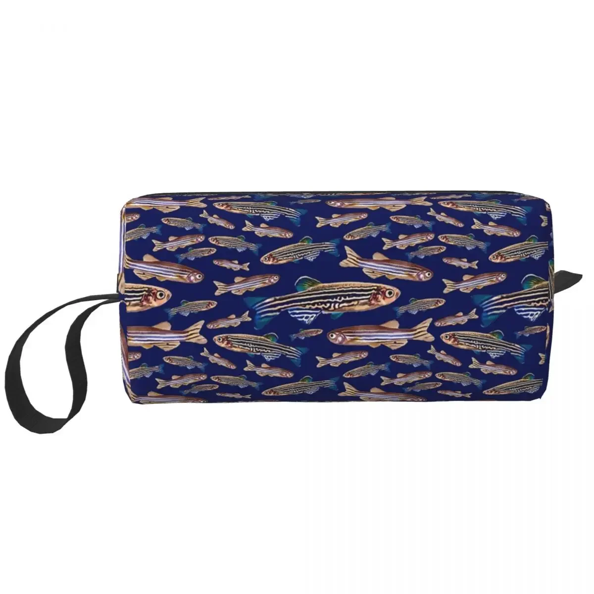 

Zebrafish Danio Model Organism Genetics Biology Makeup Bag Cosmetic Dopp Kit Toiletry Cosmetic Bag for Women Beauty Pencil Case