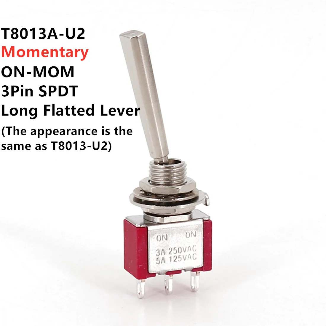 SH T80-T Serie Flachgriff 6,35 mm Panel Mount Mini Kippschalter für RC Modell Fernbedienung