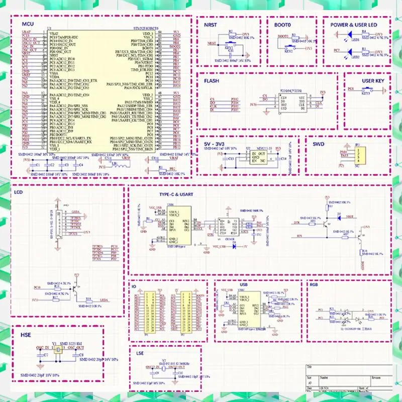 

3C Electron Minimum System Board Плата разработки микроконтроллера FLASH C6T6 Основная плата, минимальная системная плата FLASH Микроконтроллер