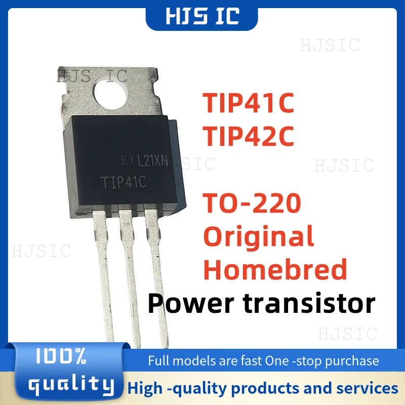 10 Uds nuevo y Original/hombre TIP42C TIP41C TIP41 TIP42 TO-220 transistor de potencia electrónica electrónica mejor calidad