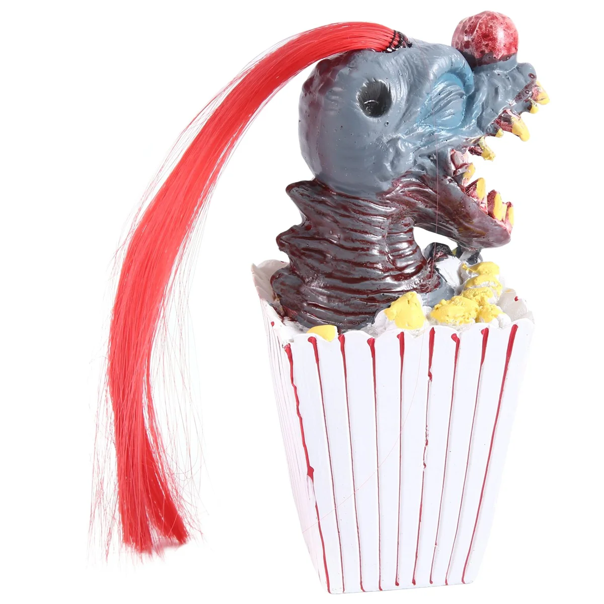 

Clown Sculpture, Halloween Clown Decoration, Popcorn Clown Scary Clown Head Statue Resin Craft Clown From Space Red HOT